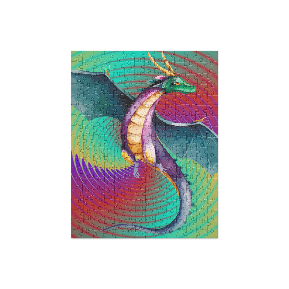 A Very Colorful Dragon Jigsaw puzzle