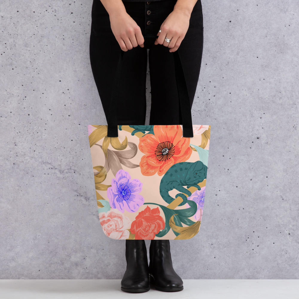 Pretty Pink & Blue Tote bag