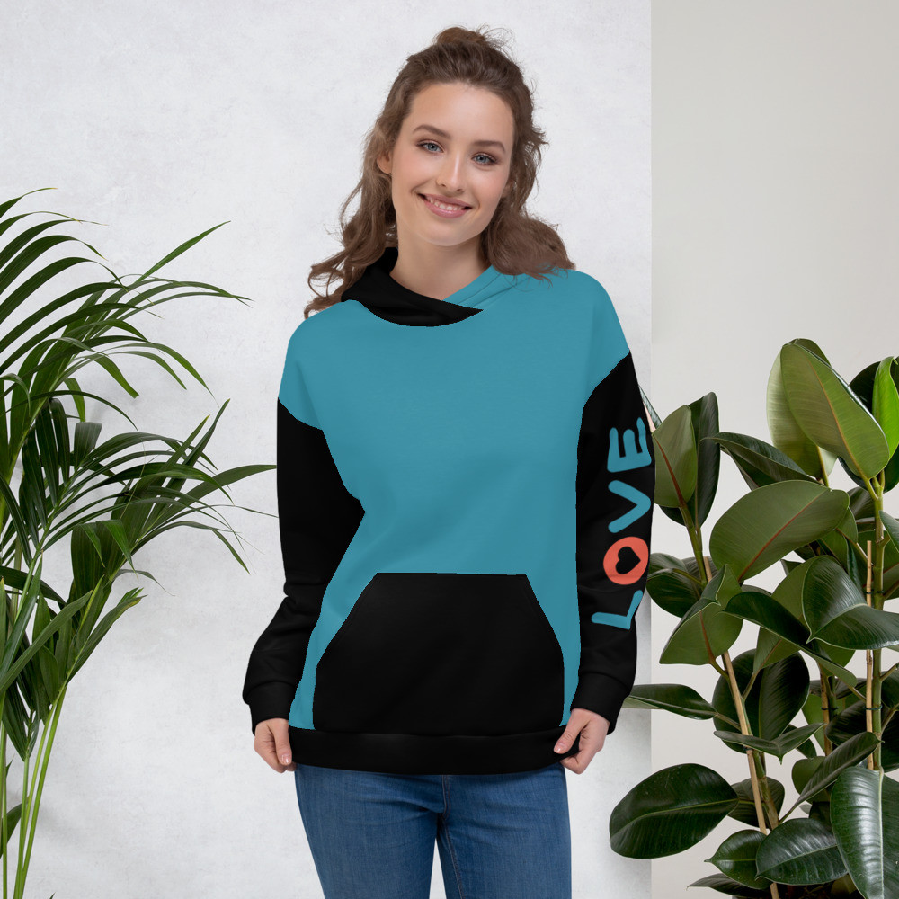 Black & Blue Unisex Hoodie