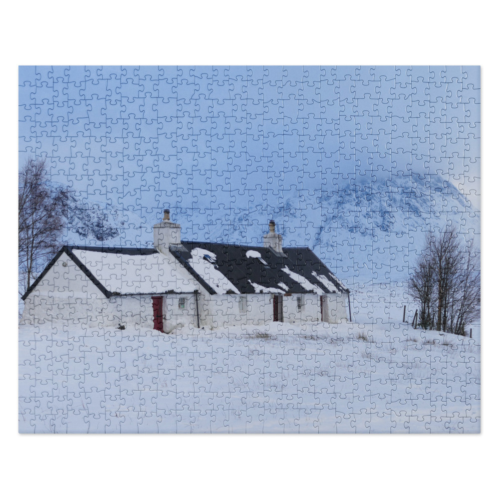 Snowy Ranch House Jigsaw Puzzle