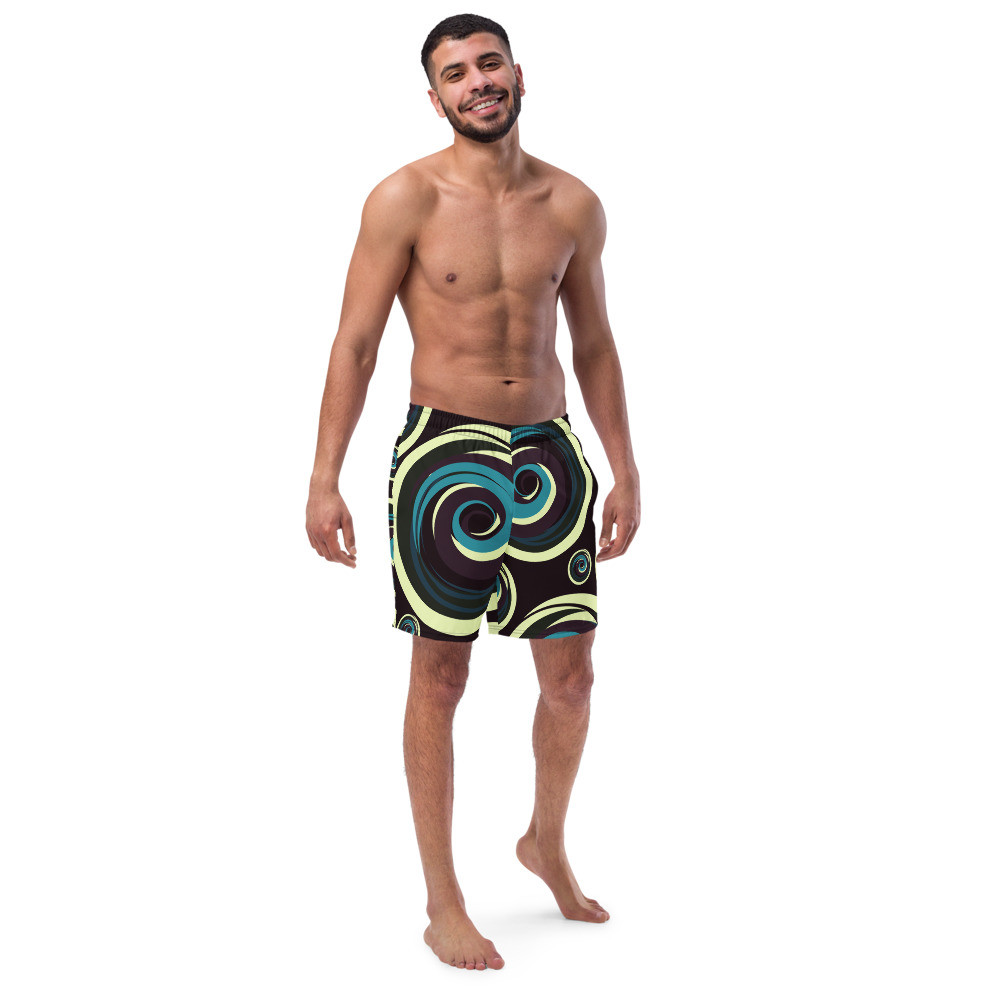 All-Over Print Recycled Swim Trunks