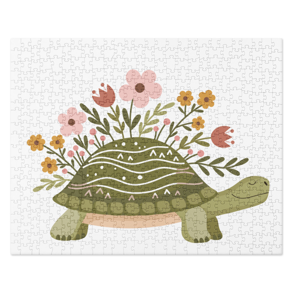 Floral Turtle Jigsaw puzzle