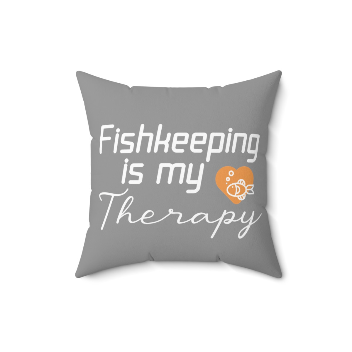 Fishkeeping is My Therapy Square Pillow