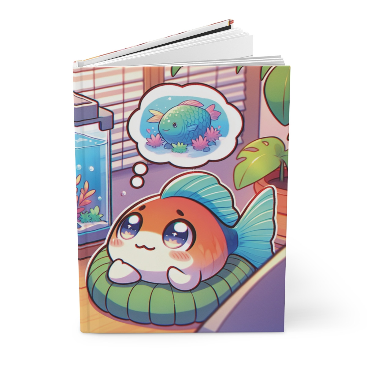 Thoughts of Aquariums Hardcover Journal