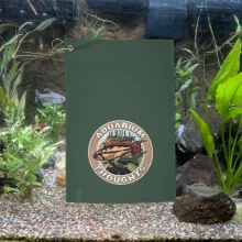 Aquarium Thoughts Towel with Clip (Green)