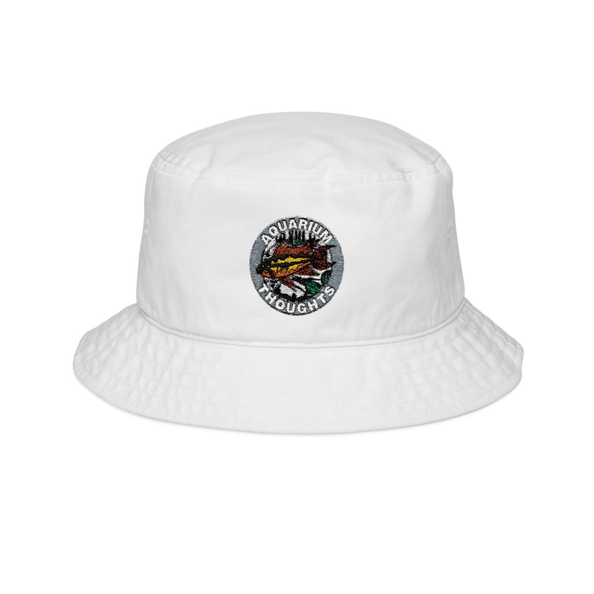 Aquarium Thoughts Bucket Hat | Embroidered Logo Cap