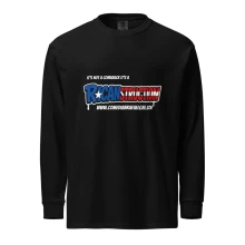 Garment-dyed heavyweight long-sleeve shirt