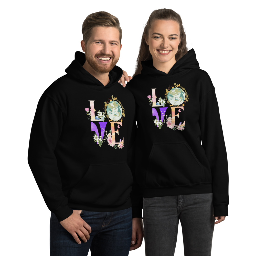 Watercolor Love Earth - Unisex Hoodie