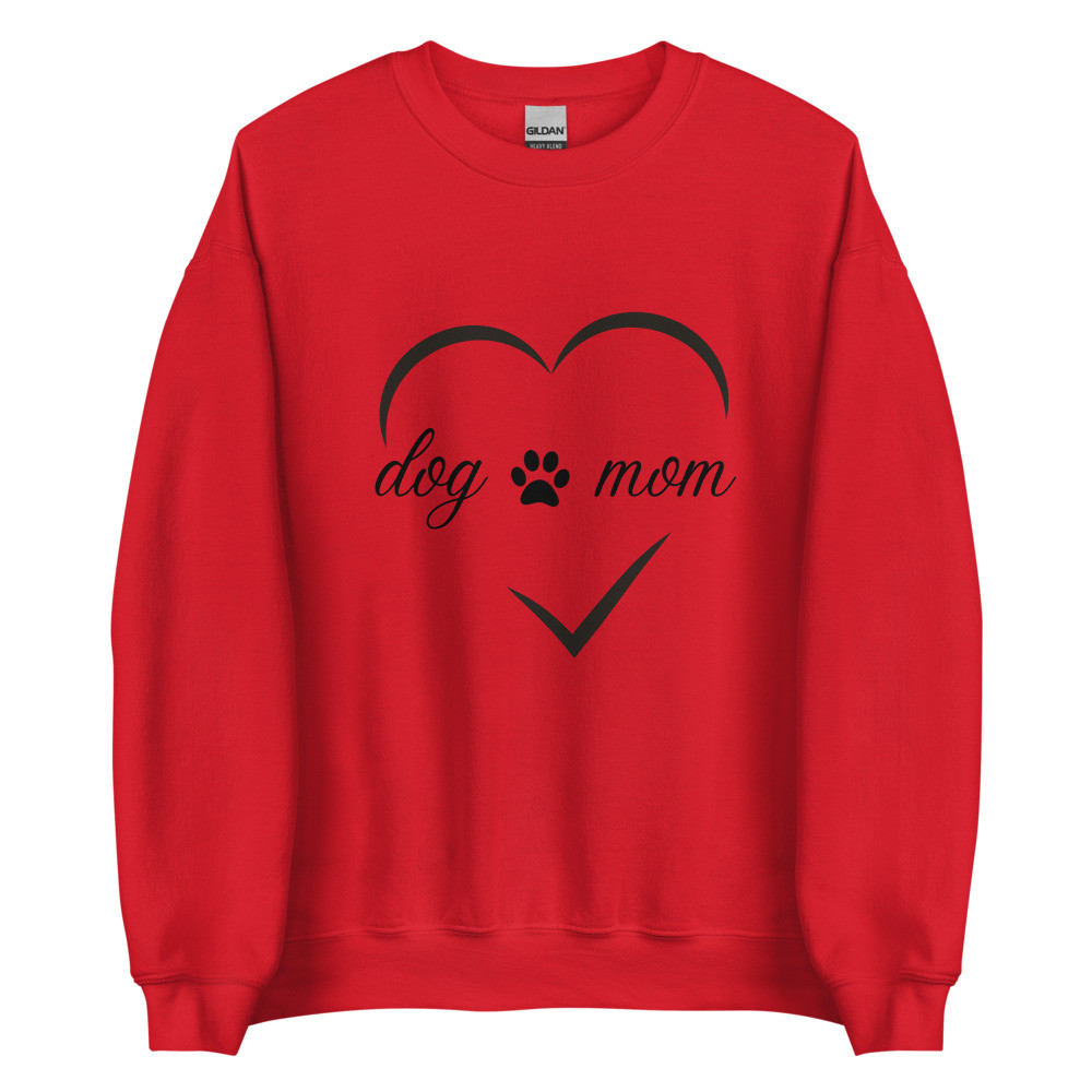 Dog Mom With Heart Sweatshirt