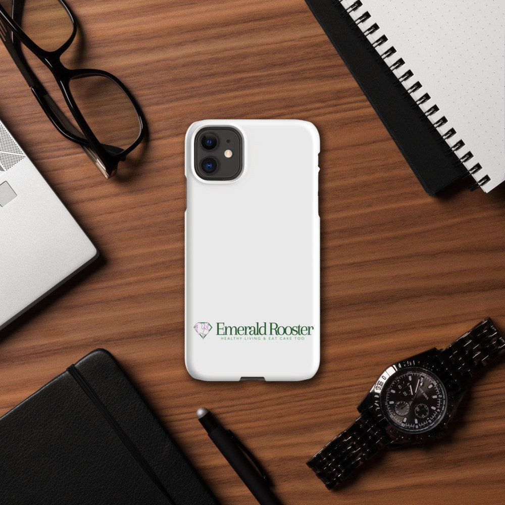 The Emerald Rooster Logo - White Snap case for iPhone®
