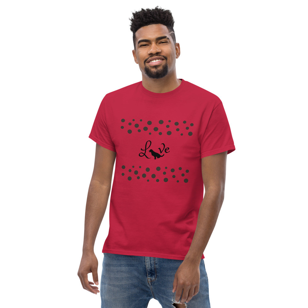 Love with Dog Shadow Design -  Unisex T-shirt
