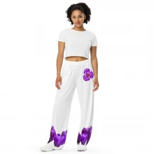 All-over print unisex wide-leg pants