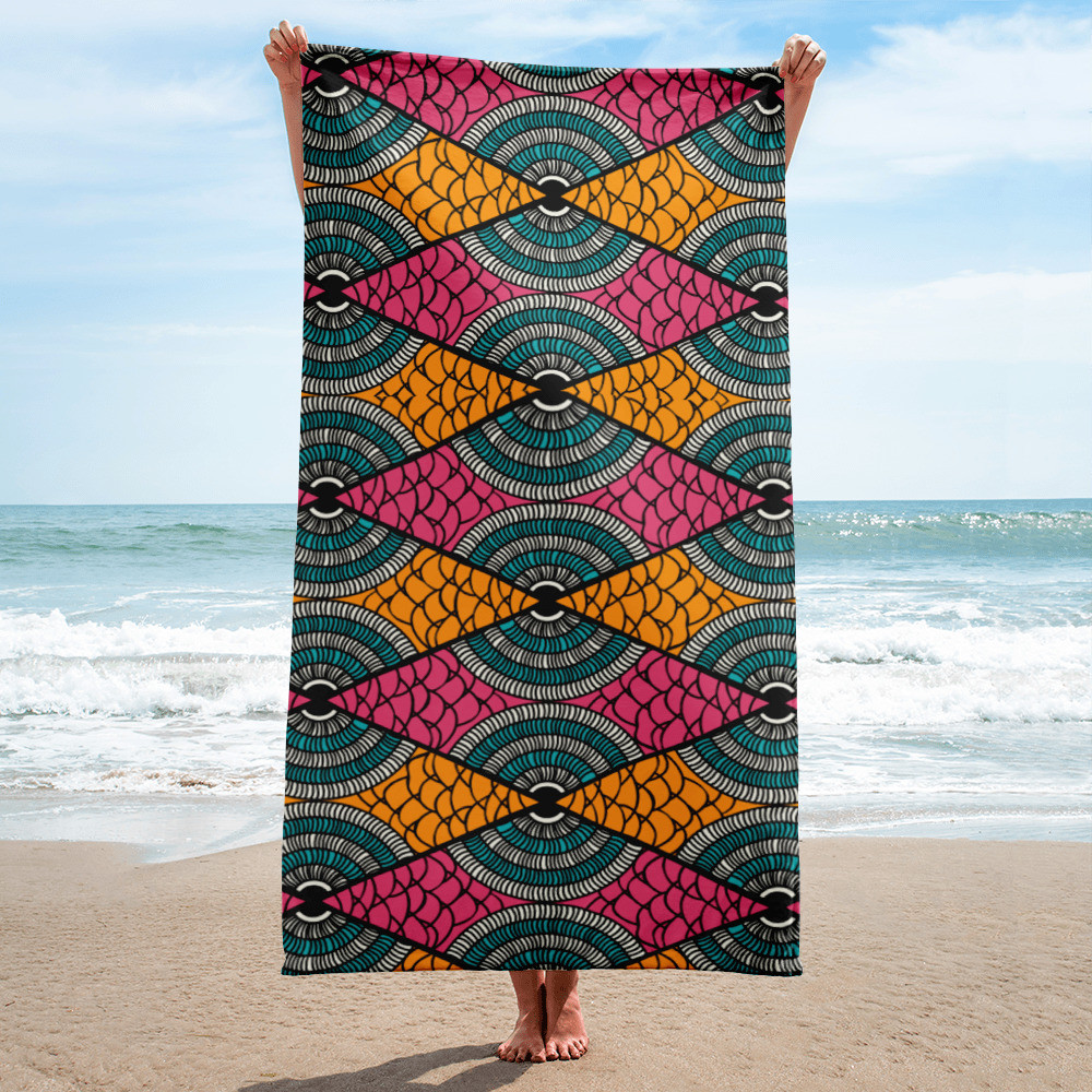 Summer Beach Towel, Summer Pool Towel, Colorful Beach Towel - PEA-EYED BEACH TOWEL