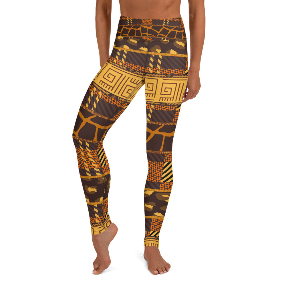 African Pants, African Print Pants, Yoga Leggings for Women - ANIMAL LEGGINGS
