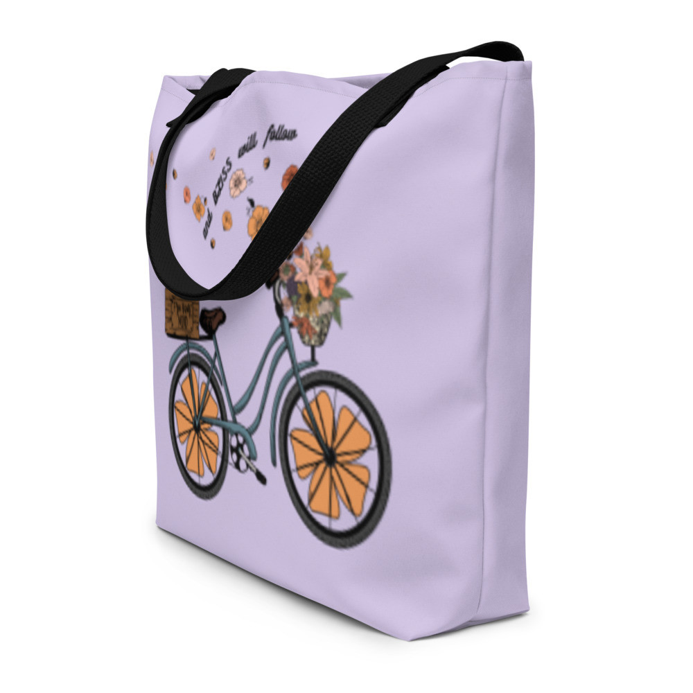 Graphic Beach Bags, Summer Beach Bags for Her, Summer Totes for Women  - FREE YOUR MIND TOTE  (FOG)