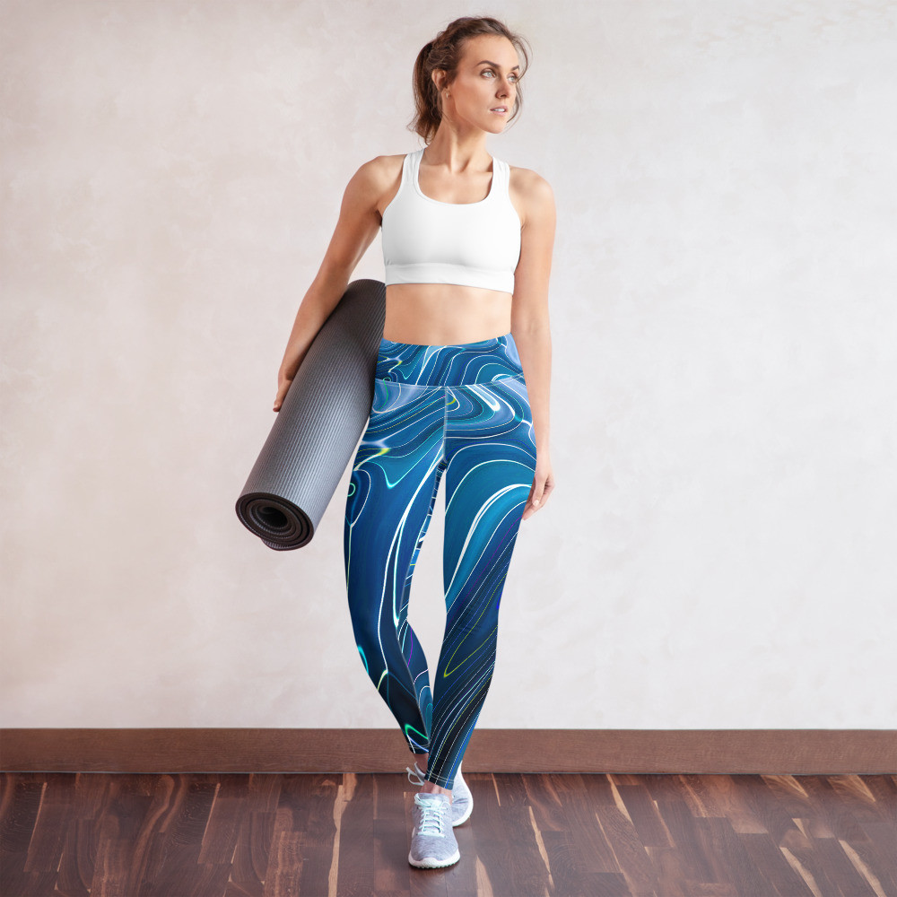 Yoga Leggings for Women, High Waisted Yoga Leggings -  THE BLUES LEGGINGS