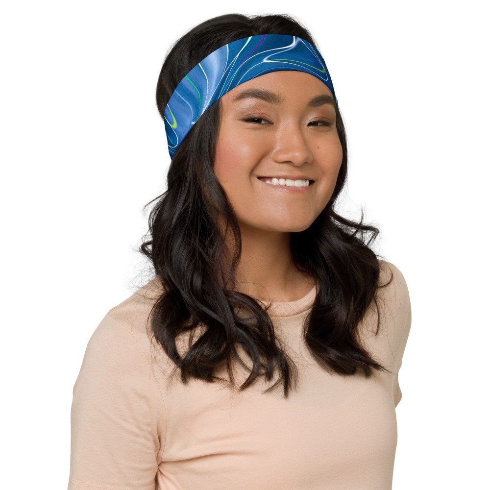 Yoga Running Headbands, Yoga Hairband, Sports Hair Band, Sport Headband - THE BLUES HEADBAND