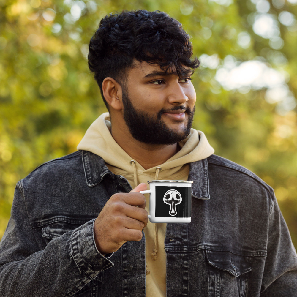 Skull Shroom Enamel Mug