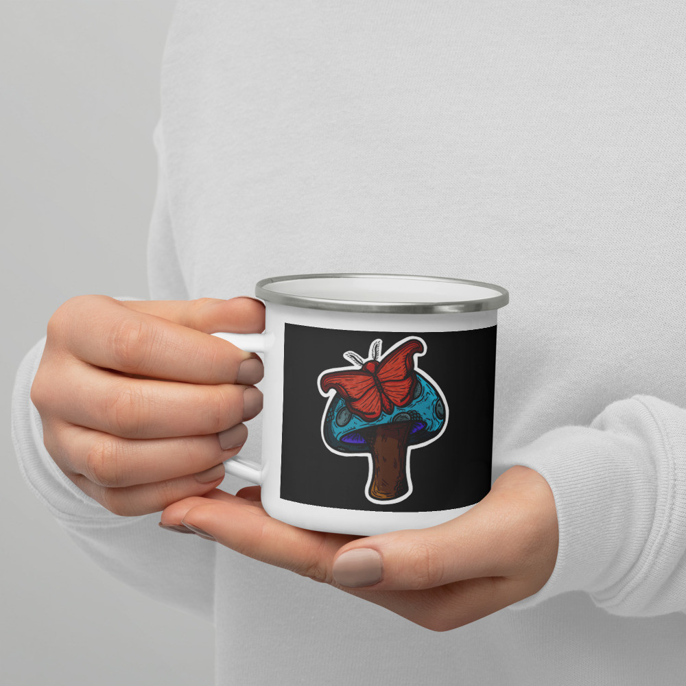 Wonderland Shroom Enamel Mug