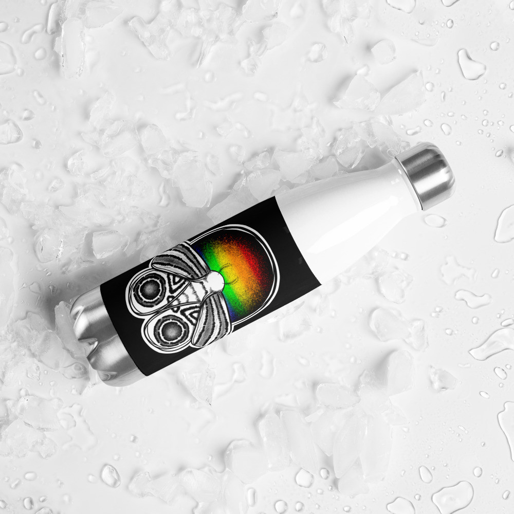 Pride Moth Stainless Steel Water Bottle