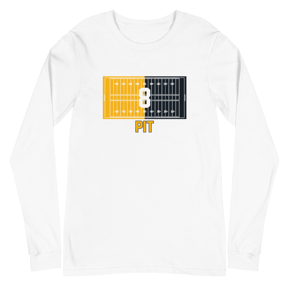 Gridiron: PIT, long sleeve, stylized Kenny Pickett #8