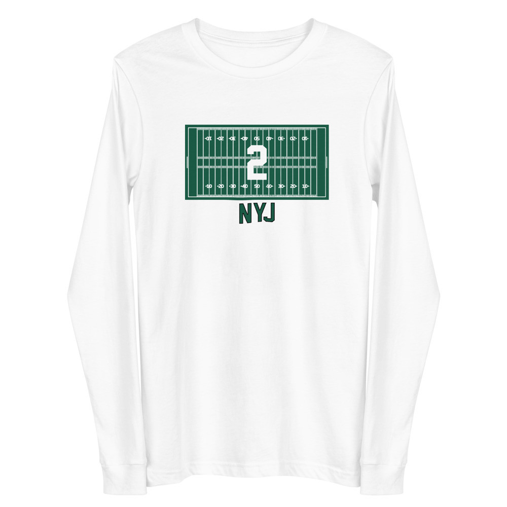 Gridiron: NYJ, long sleeve, stylized Zack Wilson #2