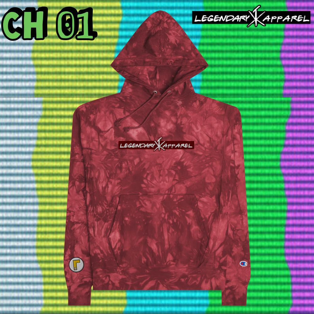 [ LA X Champion ] tie-dye hoodie
