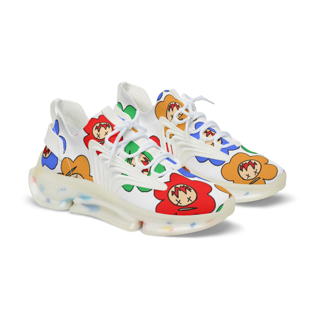 [ Legendary 1's ] Flower Power Men's Mesh Sneakers