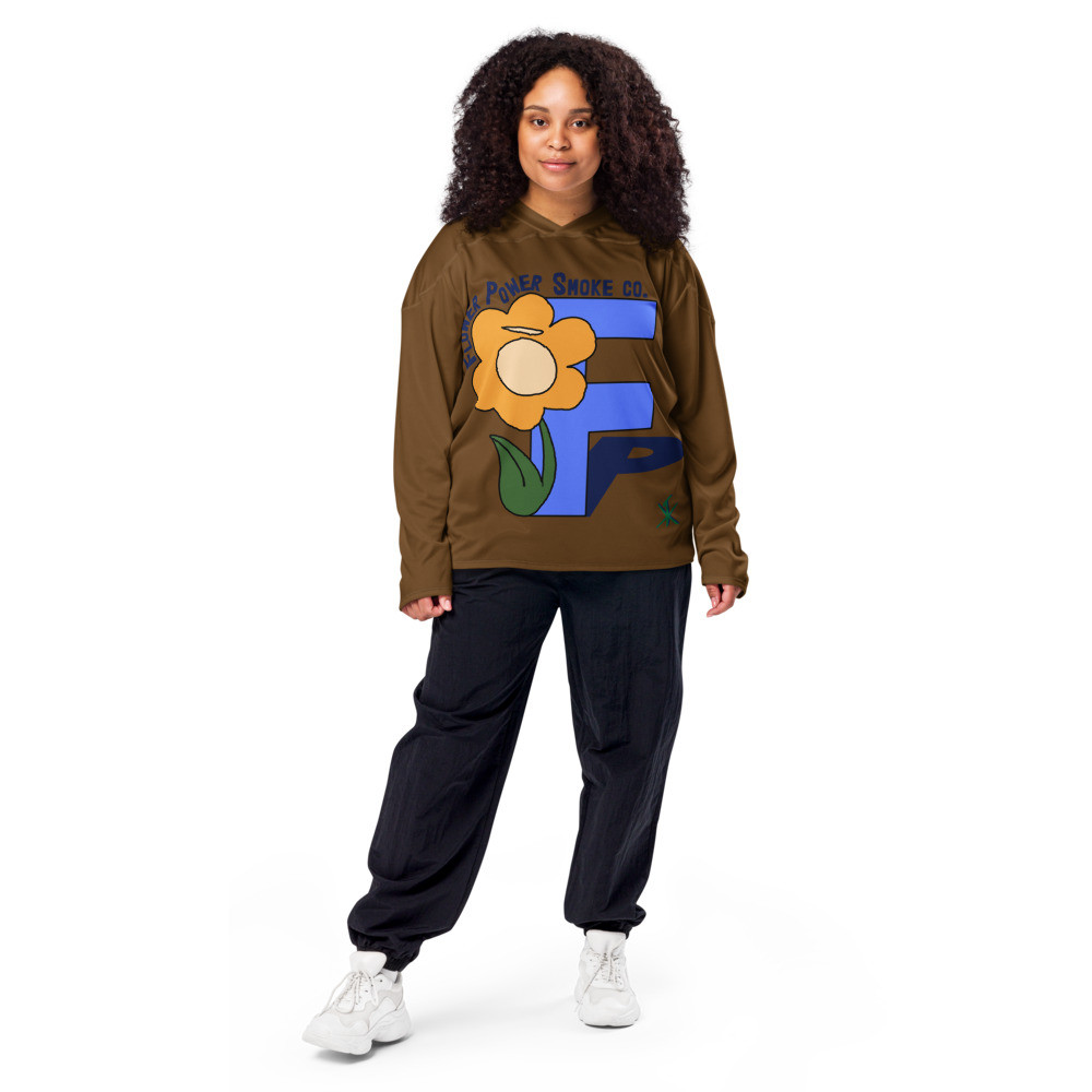 Recycled [ Flower Power ] hockey jersey