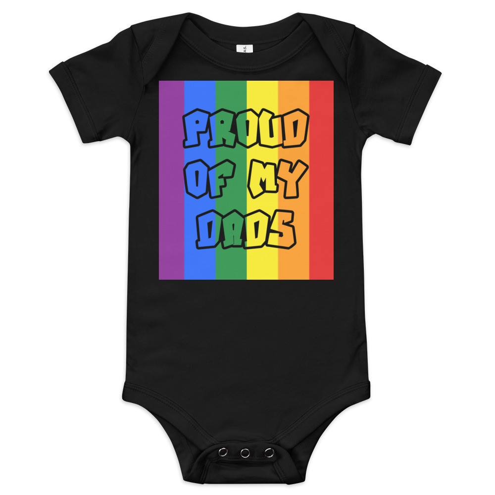 Proud of My Dads Baby short sleeve one piece