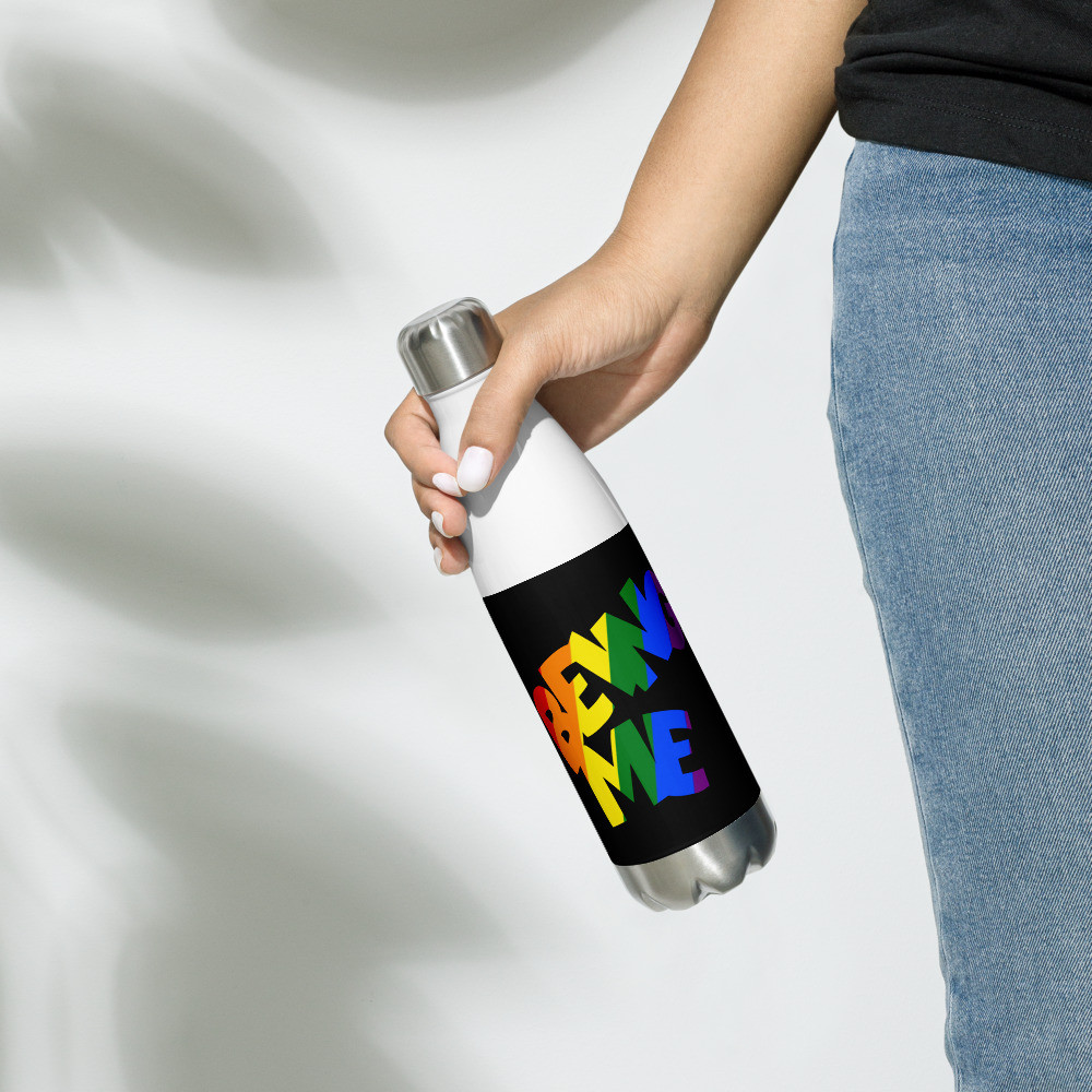 Being Me Pride Flag Stainless Steel Water Bottle