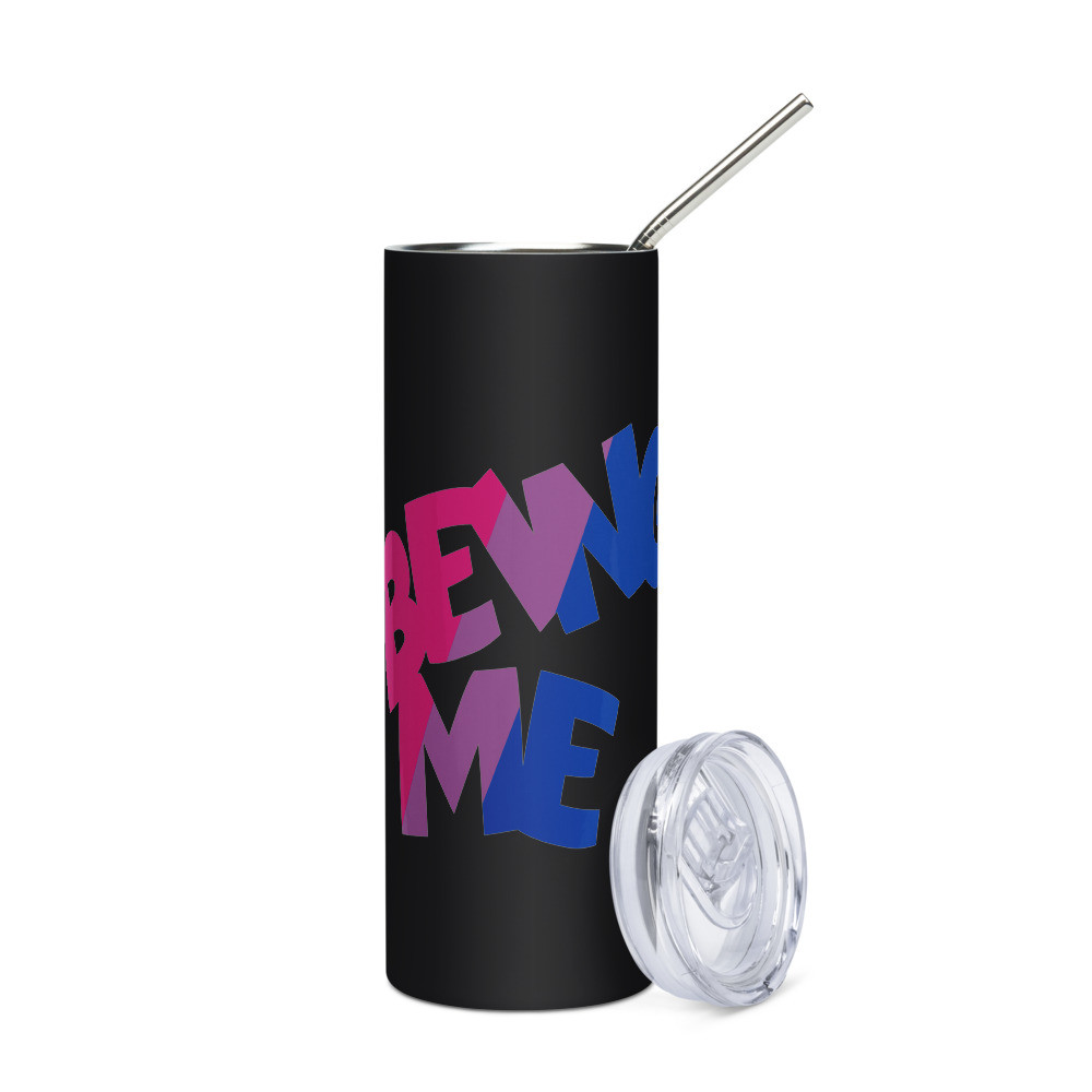 Being Me Bisexual Flag Stainless steel tumbler