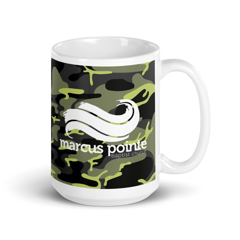 White glossy mug