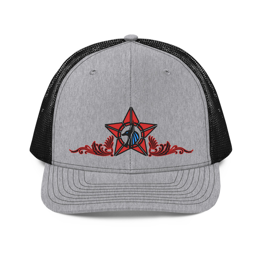 ANUBIS Red Blue Trucker Cap