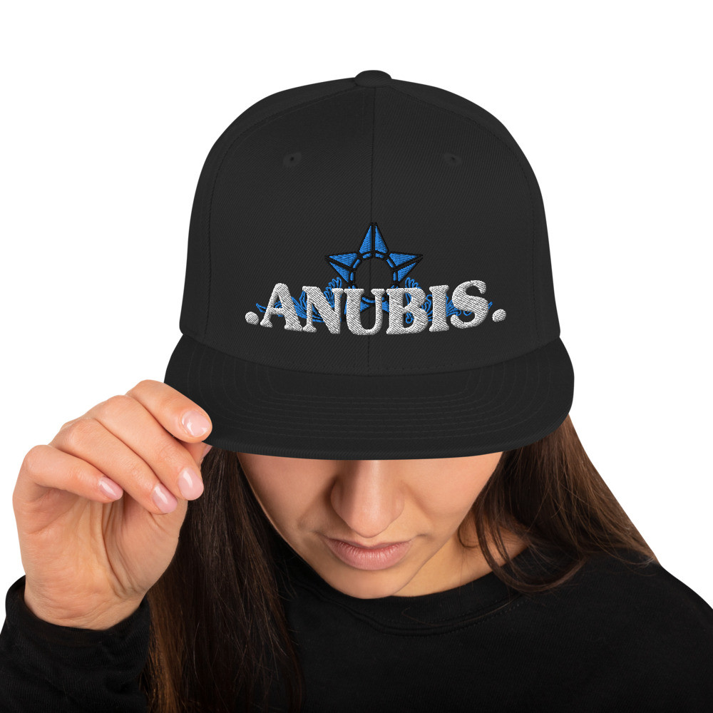 ANUBIS White Snapback Hat 