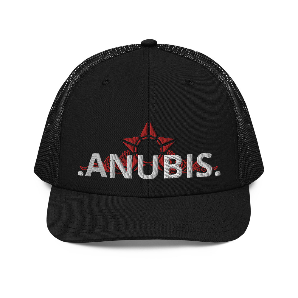 ANUBIS Red Trucker Cap 