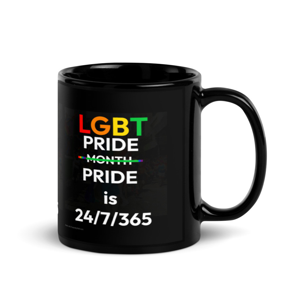 365 Black Glossy Mug