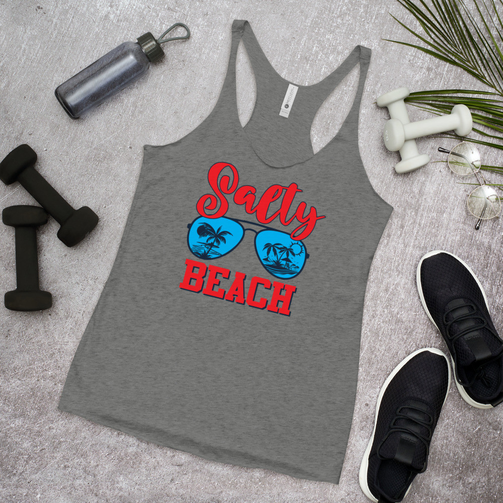Salty Beach Women's Racerback Tank