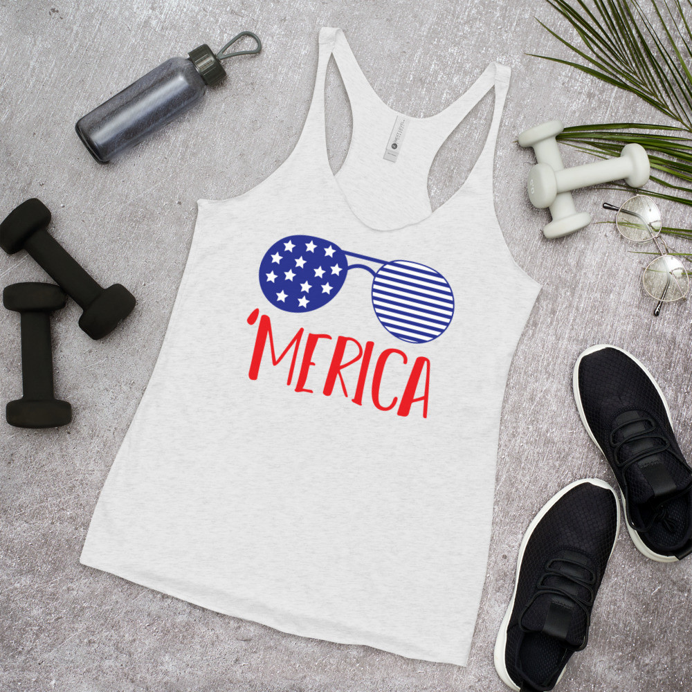 'Merica Women's Racerback Tank