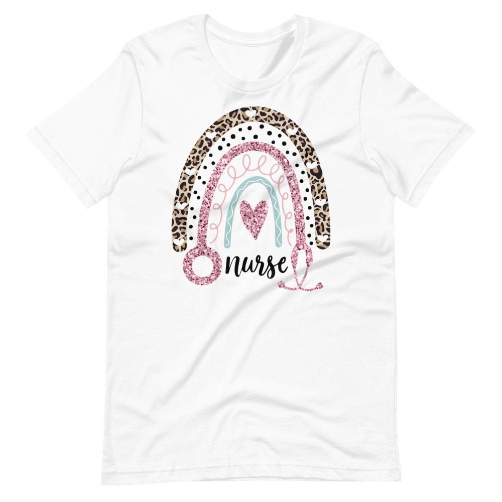 Nurse Stethoscope Rainbow Unisex t-shirt