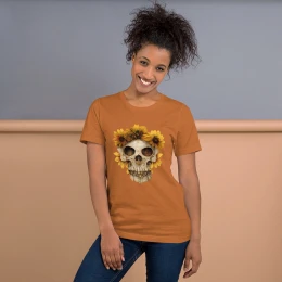 Skull and Sunflowers Tee