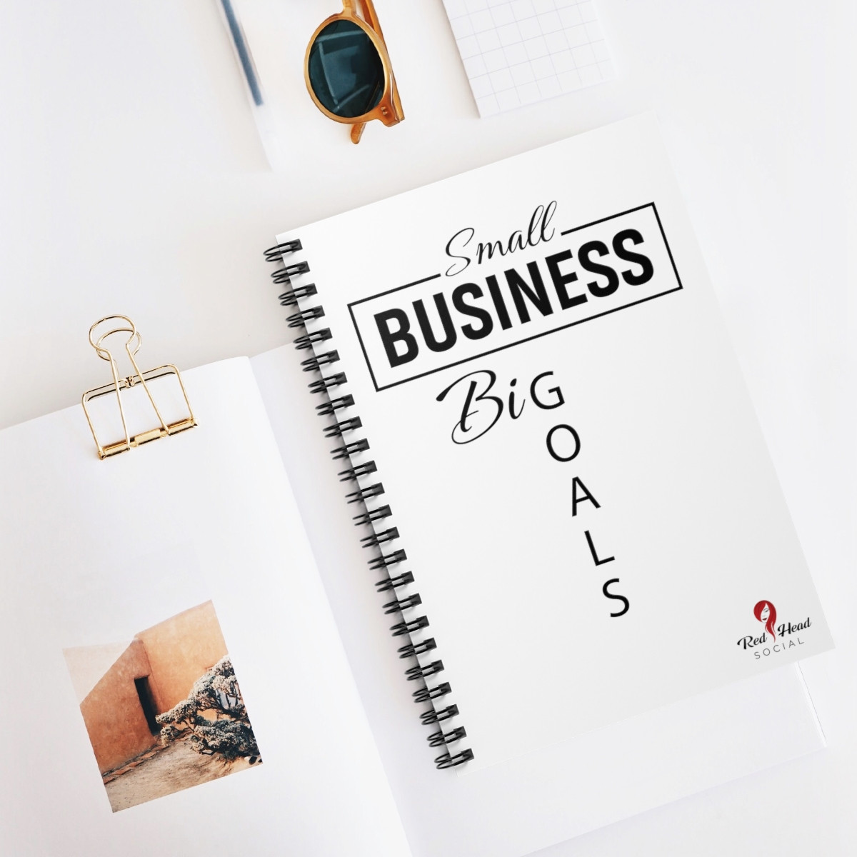 Small Business Big Goals - Spiral Notebook