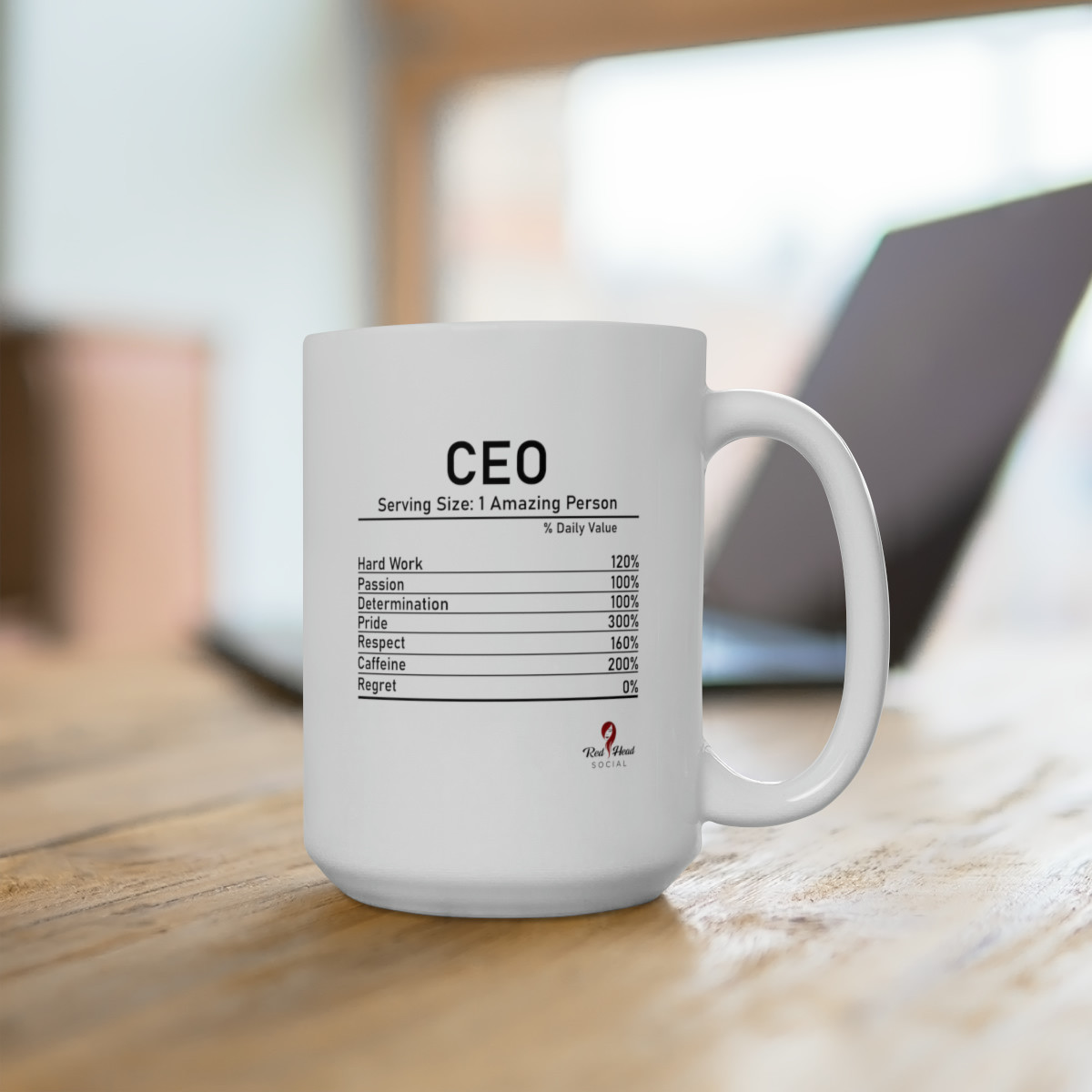 CEO Serving Size - Ceramic Mug 15oz