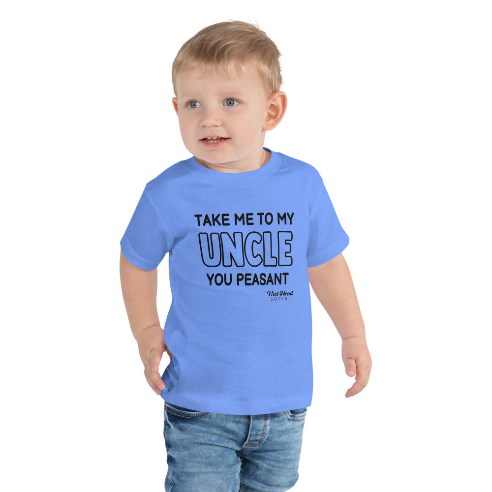 Take Me To My Uncle - Unisex Toddler Short Sleeve Tee