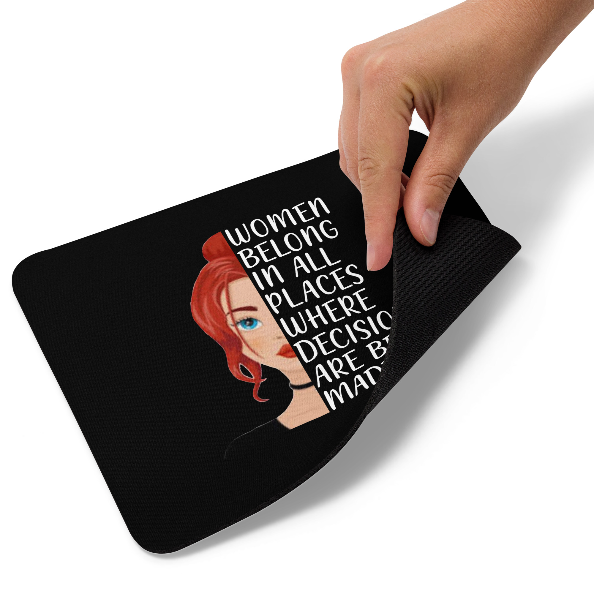 Women Belong In All Places - Mouse pad