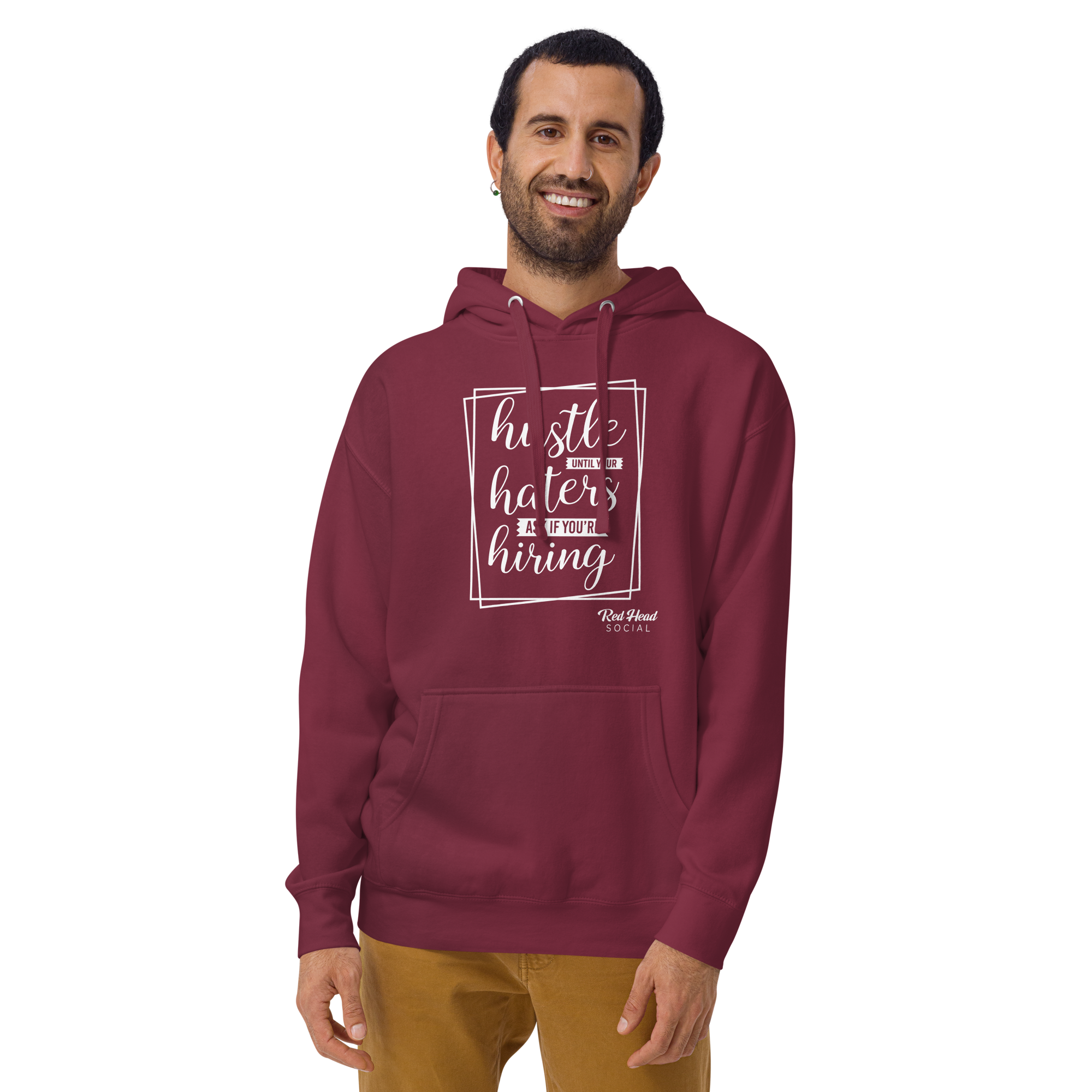 Hustle Until Your Haters Ask If Your Hiring - Unisex Hoodie