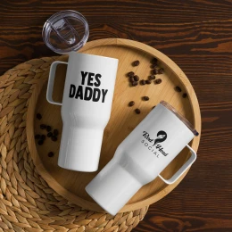 Yes Daddy - Travel mug with a handle