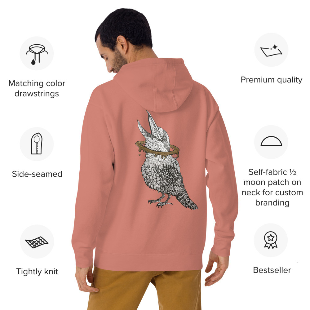 Coocoobura hoodie (front & back)