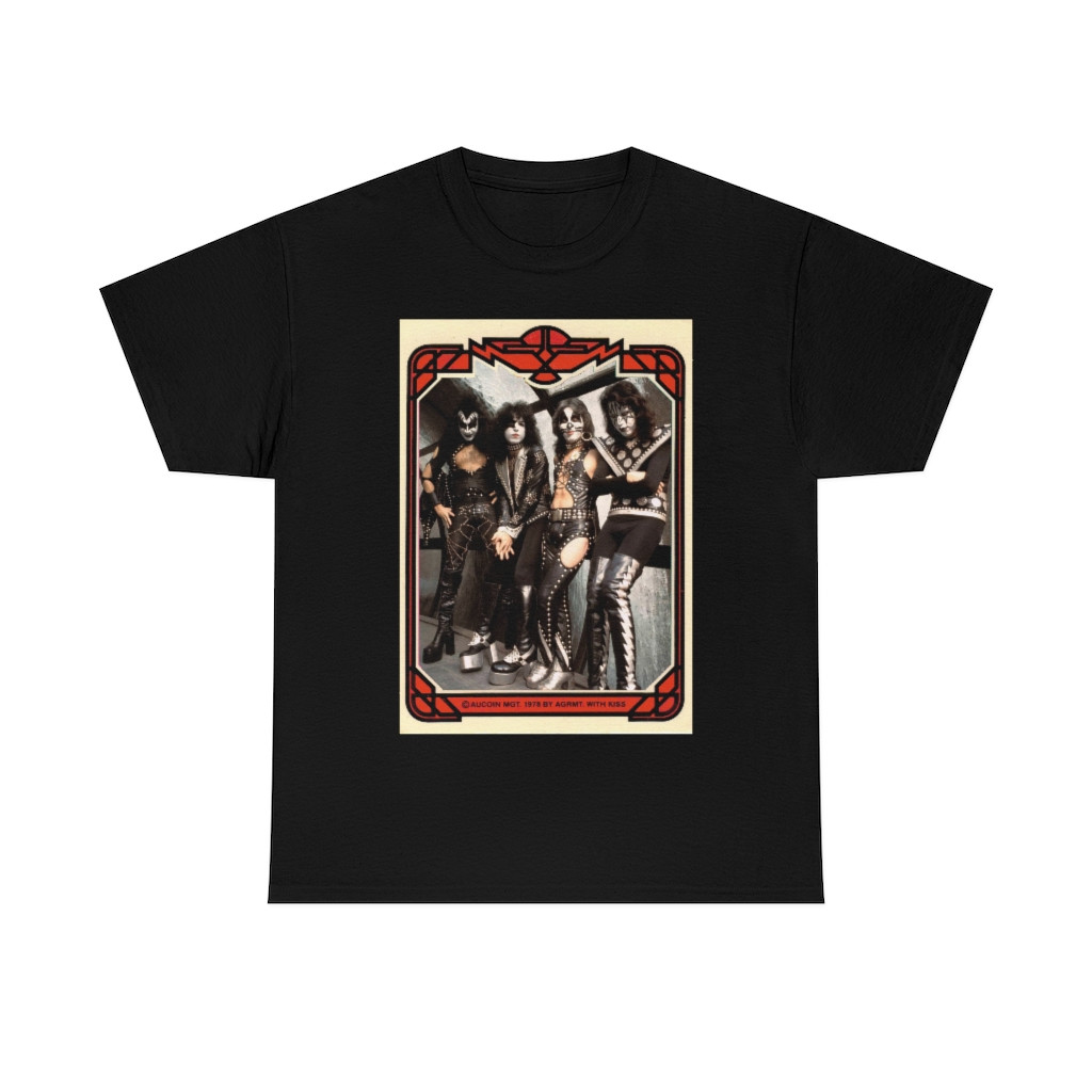 KISS card Band Early Days card 1  Sleeve Tee