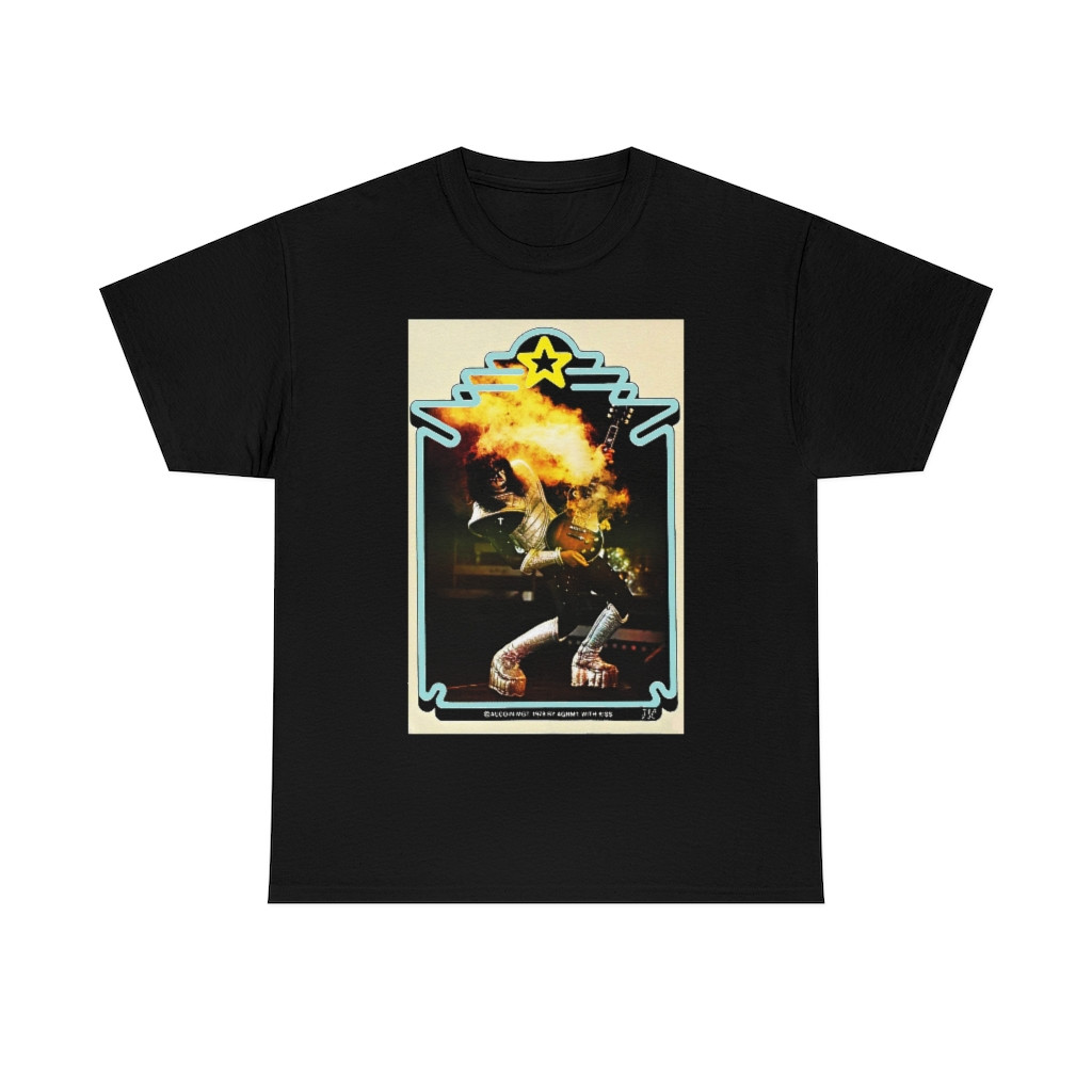 KISS cards Ace Frehley card 2 Sleeve Tee